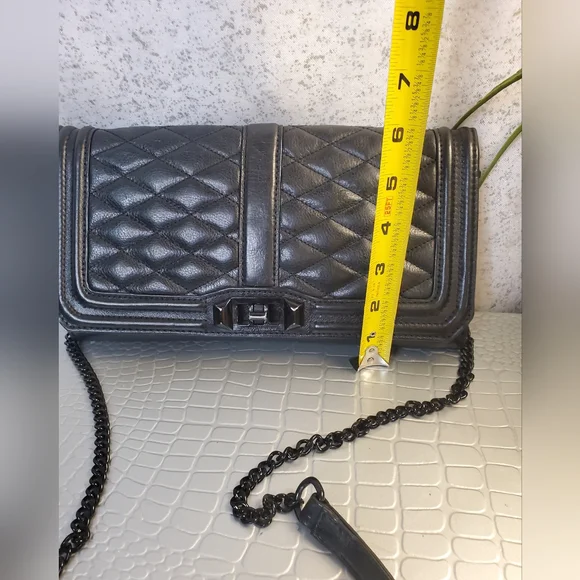 Rebecca MinkoffBlack Quilted Purse Leather Women's Bag